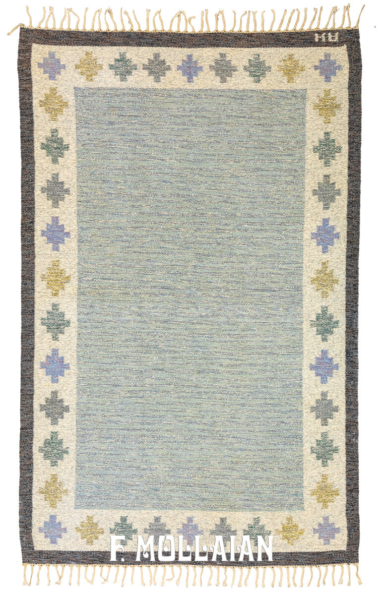 Rollakan Swedish Flat-weave Rug Pastel Colors n°:393586
